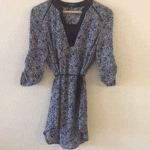 Mid thigh black floral print dress. Size S